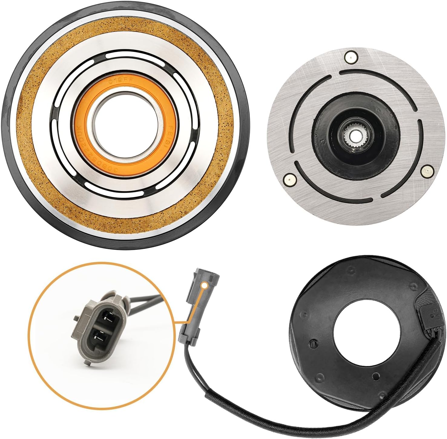 Amazon.com: Prolenz A/C Air Conditioning Compressor Clutch for E ...