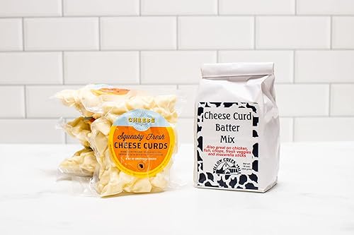 Miniatura 6 de Cheese Bros Squeaky Fresh Wisconsin - Cuajadas de queso y mezcla de masa para freír  4 paquetes de cuajadas + 1 bolsa de masa Willow Creek Mill  Uso