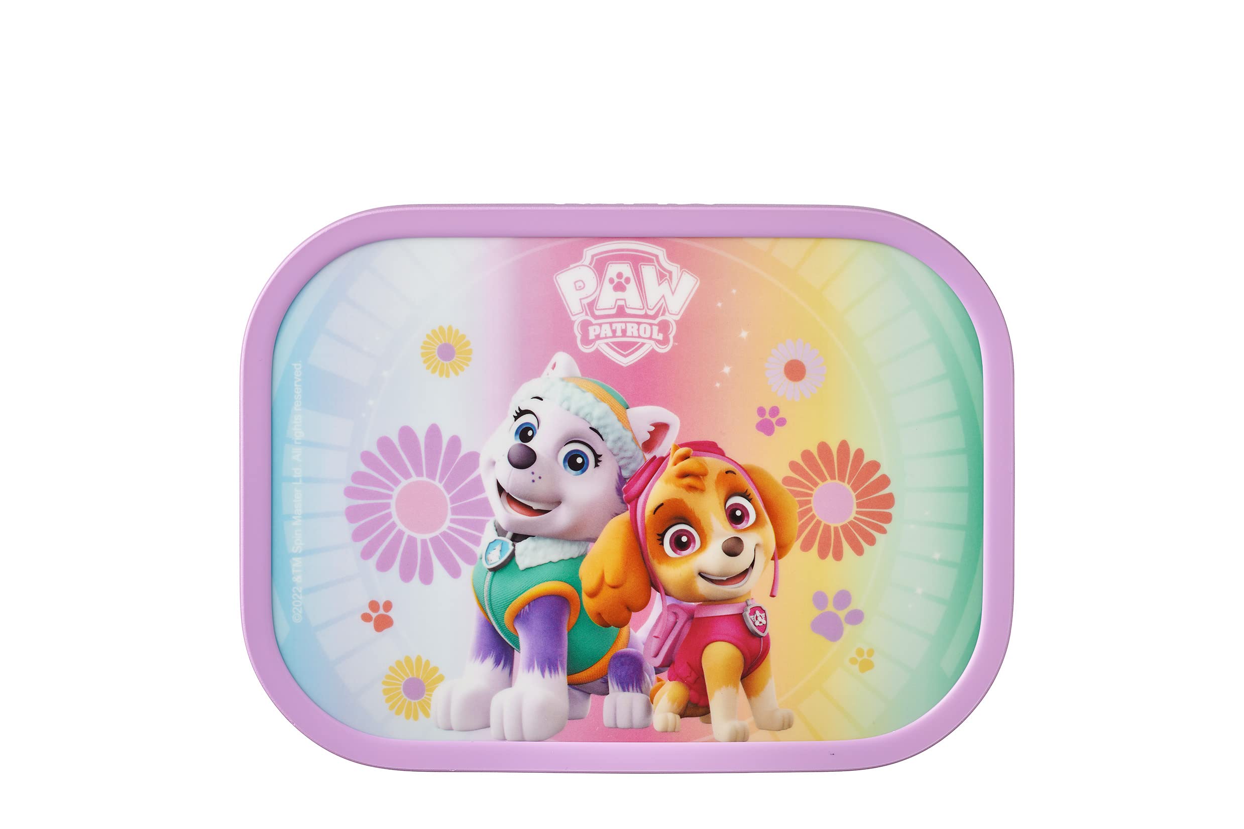 Mepal Campus Bento Lunch Box for Children With Compartment Fork, Clip Closure - BPA-Free, Dishwasher Safe - 750 ml - Paw Patrol Girls - Image 2
