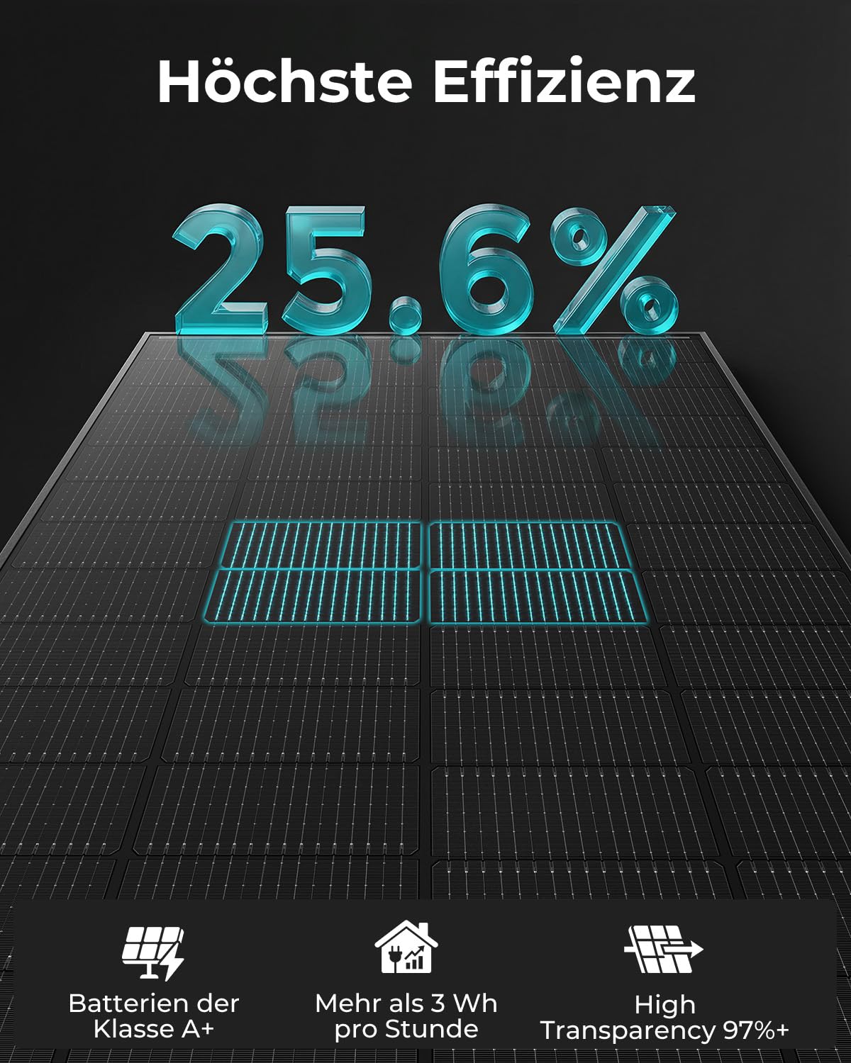 400Watt Solarpanel,2×200W 12V N-Type Solarmodul