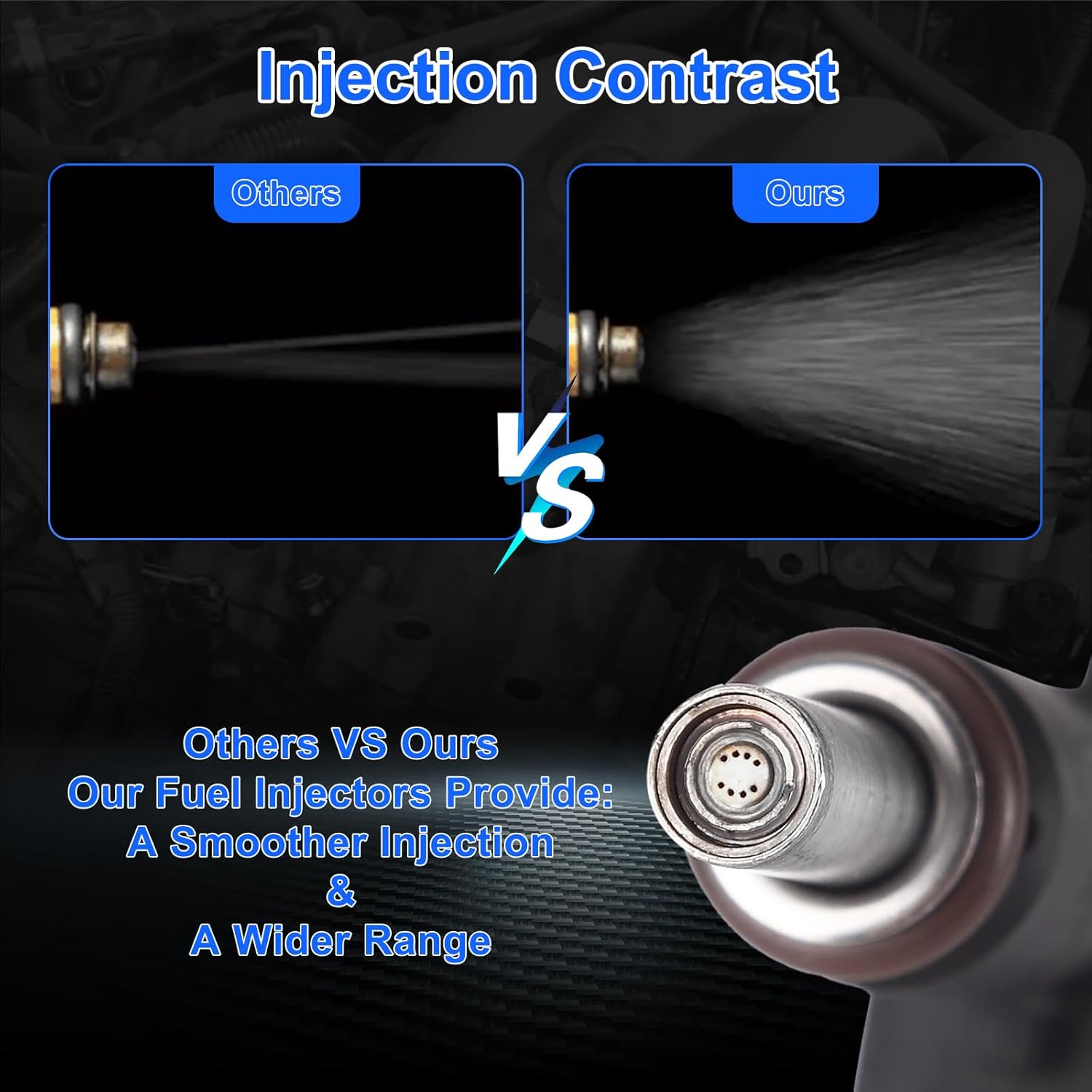 8Holes Set of 4 Fuel Injectors Fits for Chevy Cruze 2011-2015, Cruze Limited 2016, Sonic 2012-2015 1.8L L4 Replace FJ1153 800-2189N 8002189N 55570284
