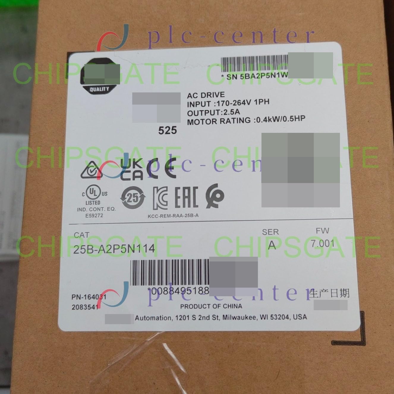 1PC New in Box 25B-A2P5N114 25B A2P5N114