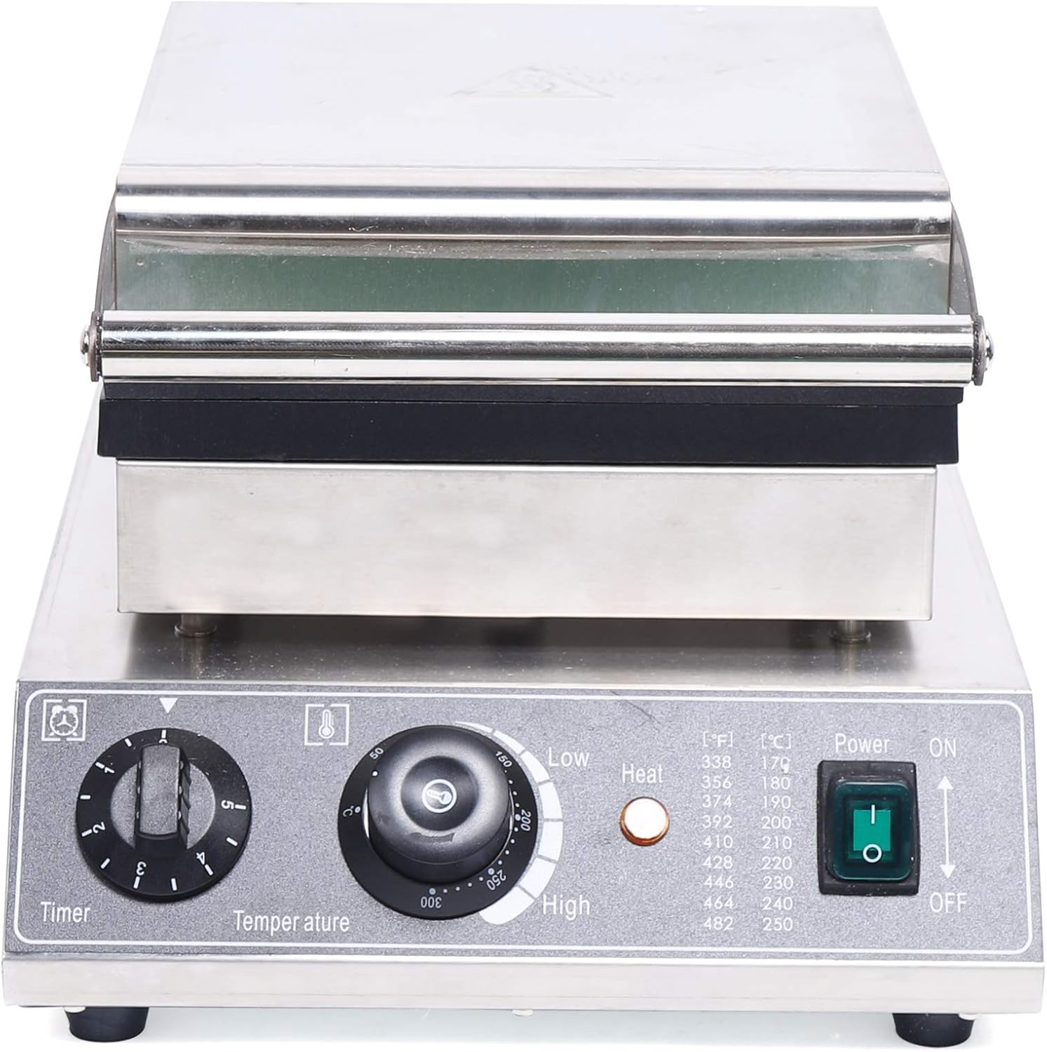 Commercial Electric Waffle Maker, Belgian Waffle Maker 6 Grids 1500W Double Sided Nonstick Electric Waffle Iron Waffle Baking Machine for Snack Bar, Restaurant, Bakery, Home