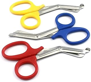 AAPROTOOLS Set of 3 (Yellow RED Blue) Trauma Paramedic EMT Shears Scissors 7.5
