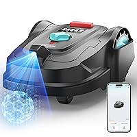 YARDCARE M800Plus Robot Tagliaerba senza filo Perimetrale, Copertura fino a 800 m²,Taglio a U,GPS + Visione AI,Controllo tramite APP,Evitamento