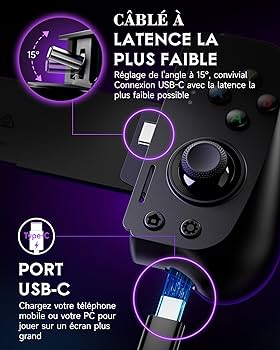 Manette GameSir X2 Pro Pour Android - Compatible Cloud Gaming Et Xbox Game Pass - Type-C - Noire