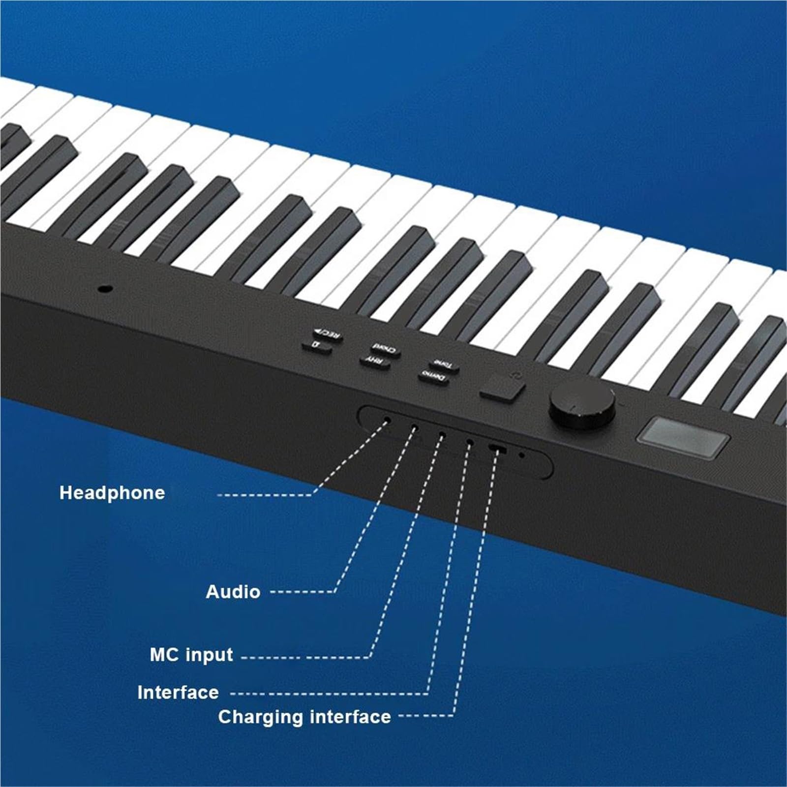 Profesjonalne Pianino Elektroniczne 88 Klawiszowa Składana Klawiatura Pianina Elektronicznego Z MIDI Przenośna I Profesjonalna