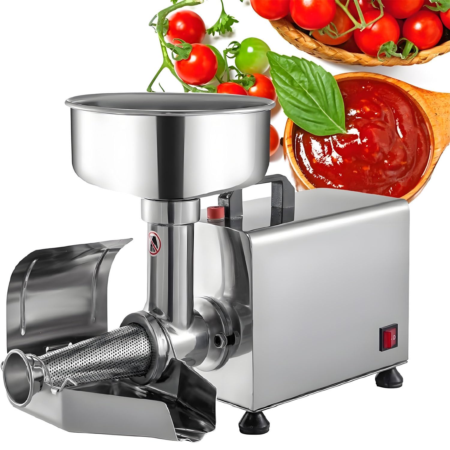 Wyciskarka do dżemów i sosów, młynek do pomidorów o mocy 450 W, maszyna do ketchupu, ze stali nierdzewnej 304, do miękkich owoców, do kuchni domowej i restauracji