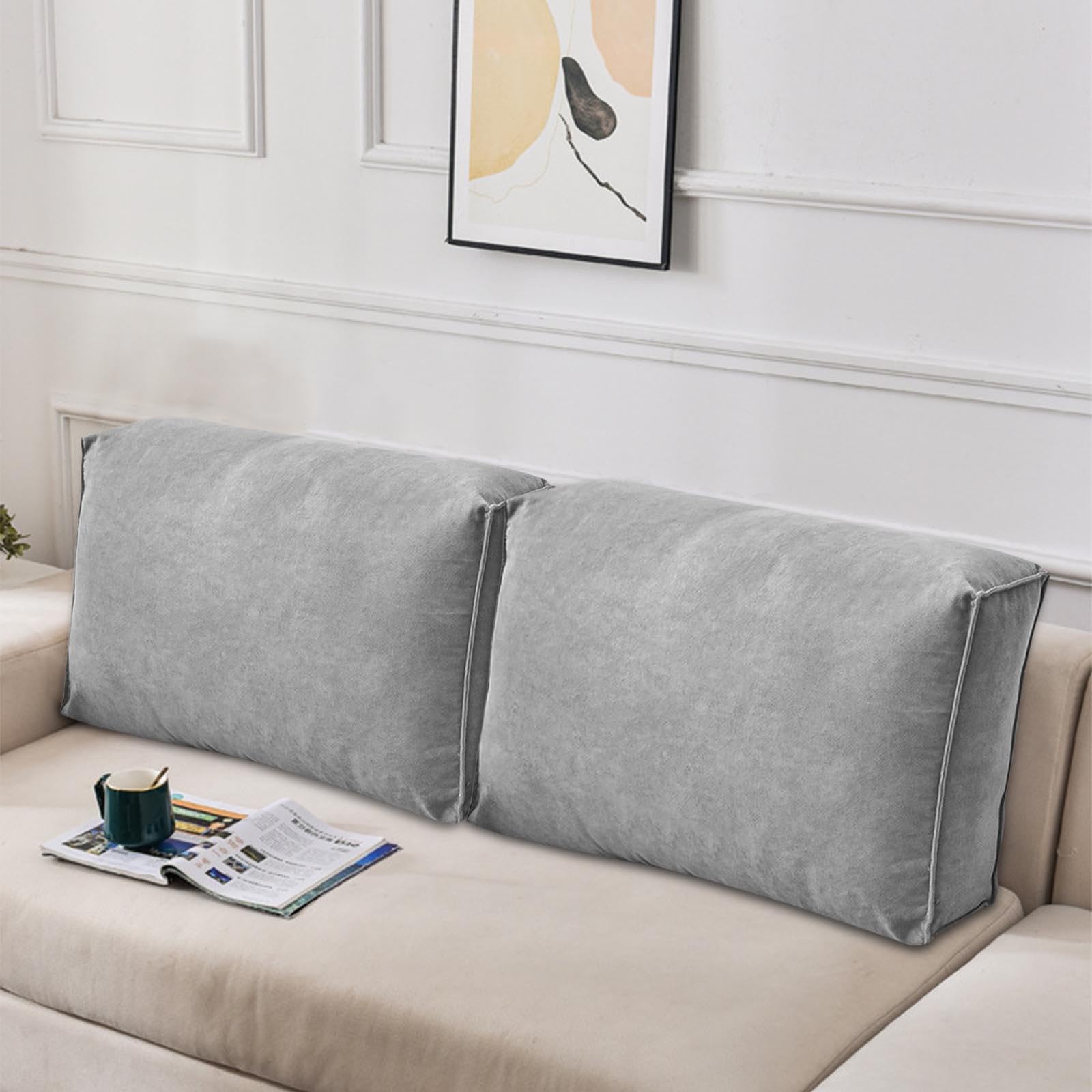 Schienale Divano Cuscino Schienale Letto Cuscino Da Lettura Per Letto Sfoderabile Cuscini Testata Letto Cuscino a Cuneo Comodo Cuscino Lombare Letto,#6-70x45x12cm