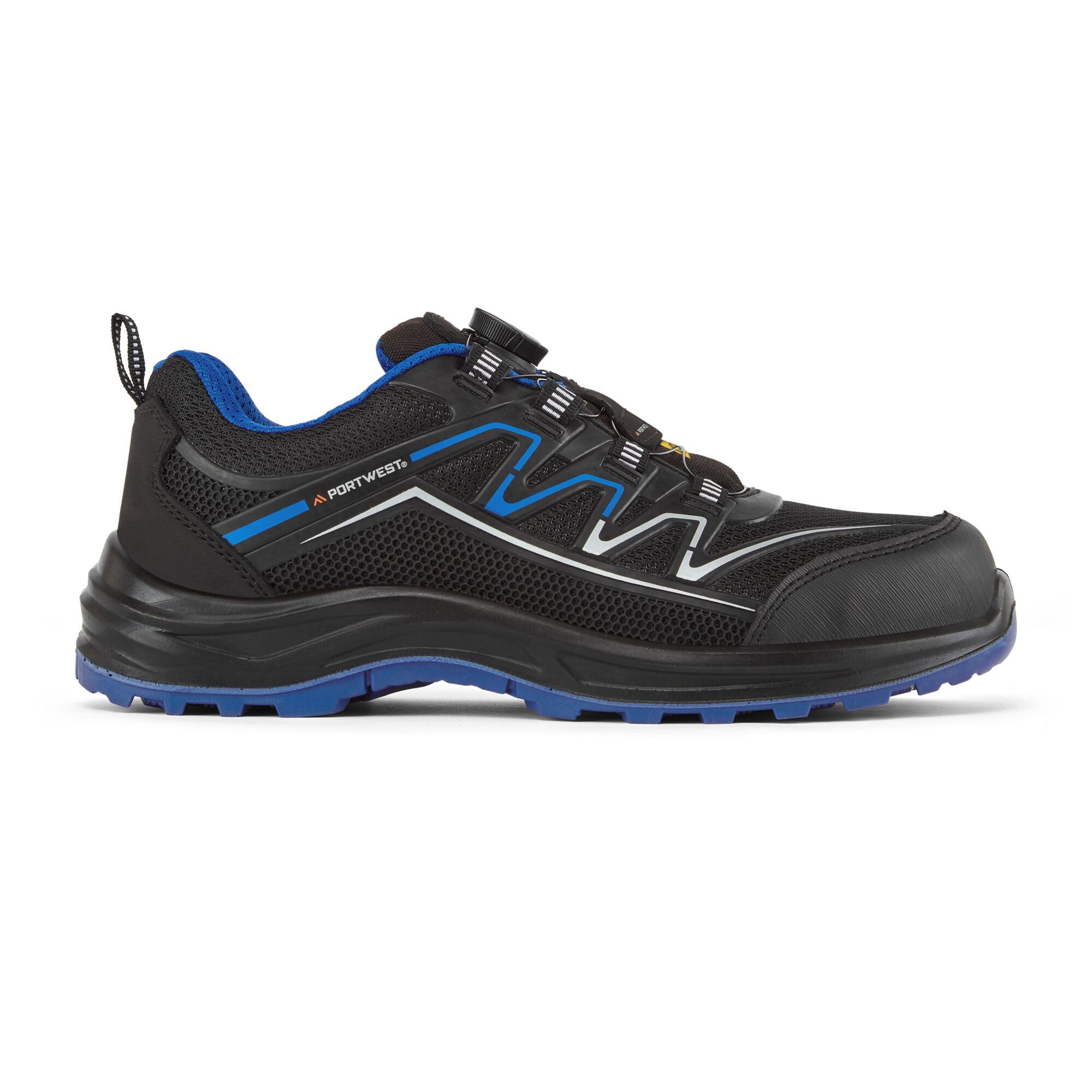 Portwest Black/Blue Composite Kpu And Mesh Trainer S1ps Esd Sr Fo - 39