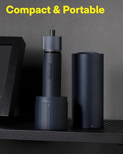 Miniatura 8 de HOTO Destornillador eléctrico recargable, juego de destornilladores inalámbricos de 3.6 V USB-C, 3 ajustes de par, batería de 1500 mAh, luz LED y 12