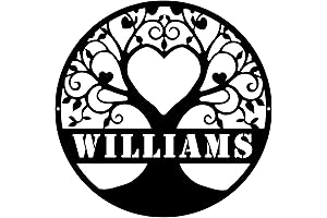 Tree of Life Metal Wall Decor Custom Metal Name Sign