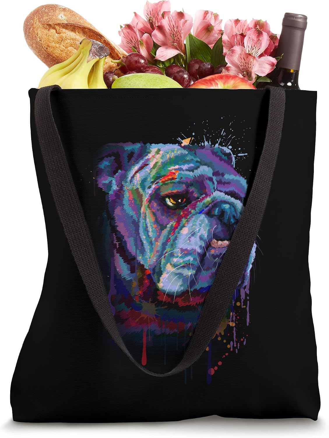 English Bulldog Dog Mom Tote Bag