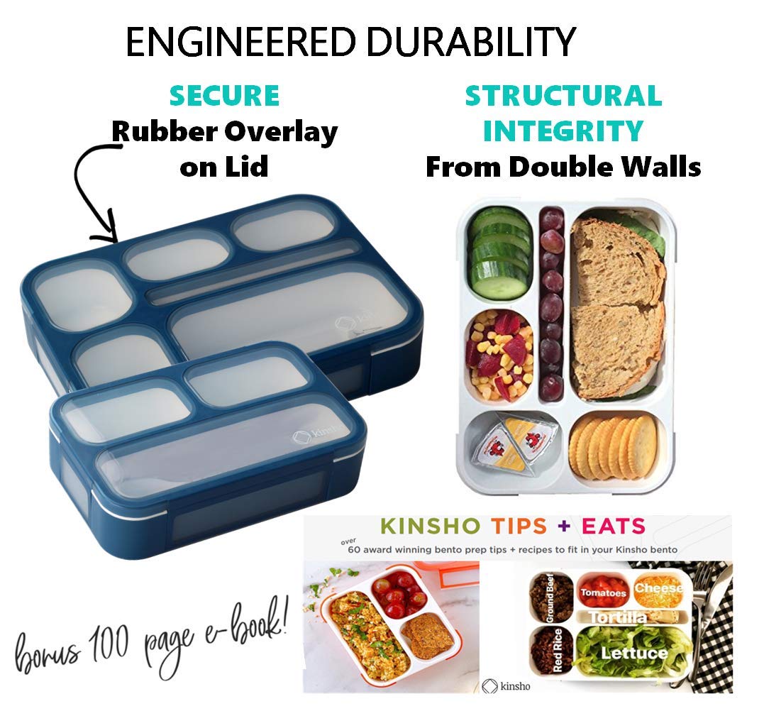 Bento LunchBox Set for Kids includes Snack Container 6 and 3