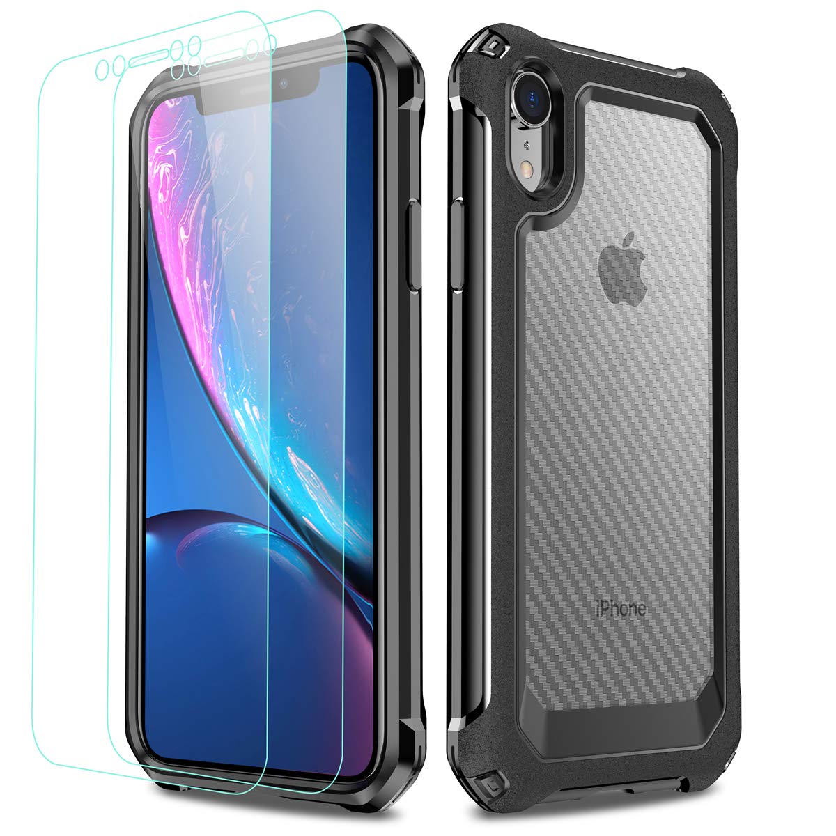 Iphone Xr Case Labilus Hybrid Carbon Fibre Pattern Shockproof