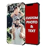 Bitrue Personalized Custom Phone Case for iPhone 16 15 14 13 12 11 Pro Max XR Xs x 8 7 5 6 Plus se 2022,Artificial Leather+TPU Material,Four-Corner airbag is Anti-Drop,Shock-Resistant Protective