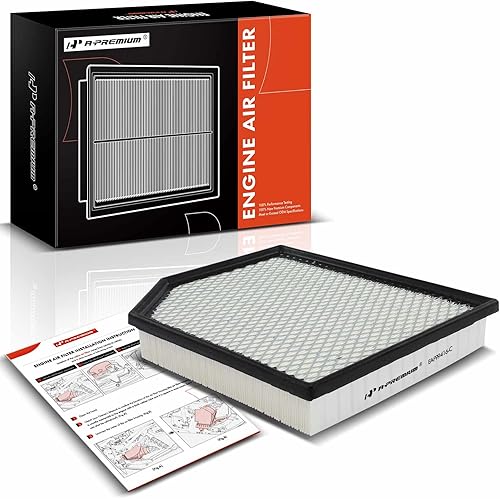 Miniatura 1 de A-Premium Filtro de aire de motor compatible con Dodge Durango 2021-2021 y Jeep Grand Cherokee 2018-2021, V8 6.2L
