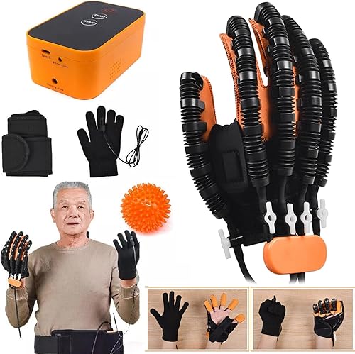 Guantes robot de rehabilitación, ejercitador de dedos para recuperación de accidentes cerebrovasculares, equipo de guante de mano, rehabilitación de