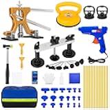 Dent Puller Kit, Paintless Dent Removal Kit with Golden Lifter, Bridge Puller, Suction Cup for Car Dent Remove, Dent Puller Tools for Car Refrigerator Door Ding Repair