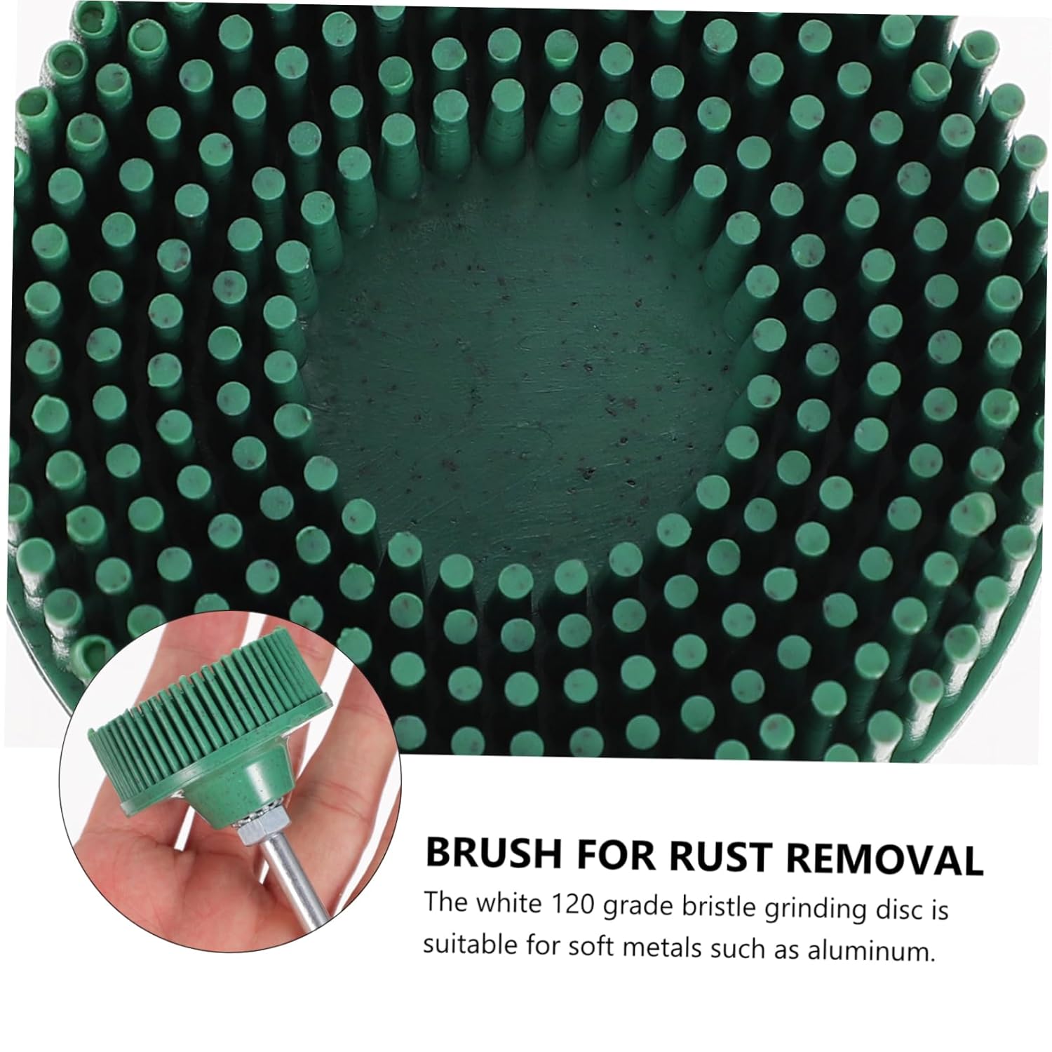 VALICLUD 6Pcs Abrasive Bristle Disc for Burr Removal Brush Polishing Wheel Grit and Efficient Cleaning Tool