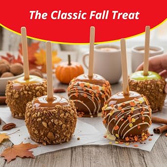 Concord Foods Wrapples Caramel Apple Wraps, Easy Caramel Treats at Home - Includes Wraps and Sticks for Delicious Apples! 6.5 oz (Pack of 6)