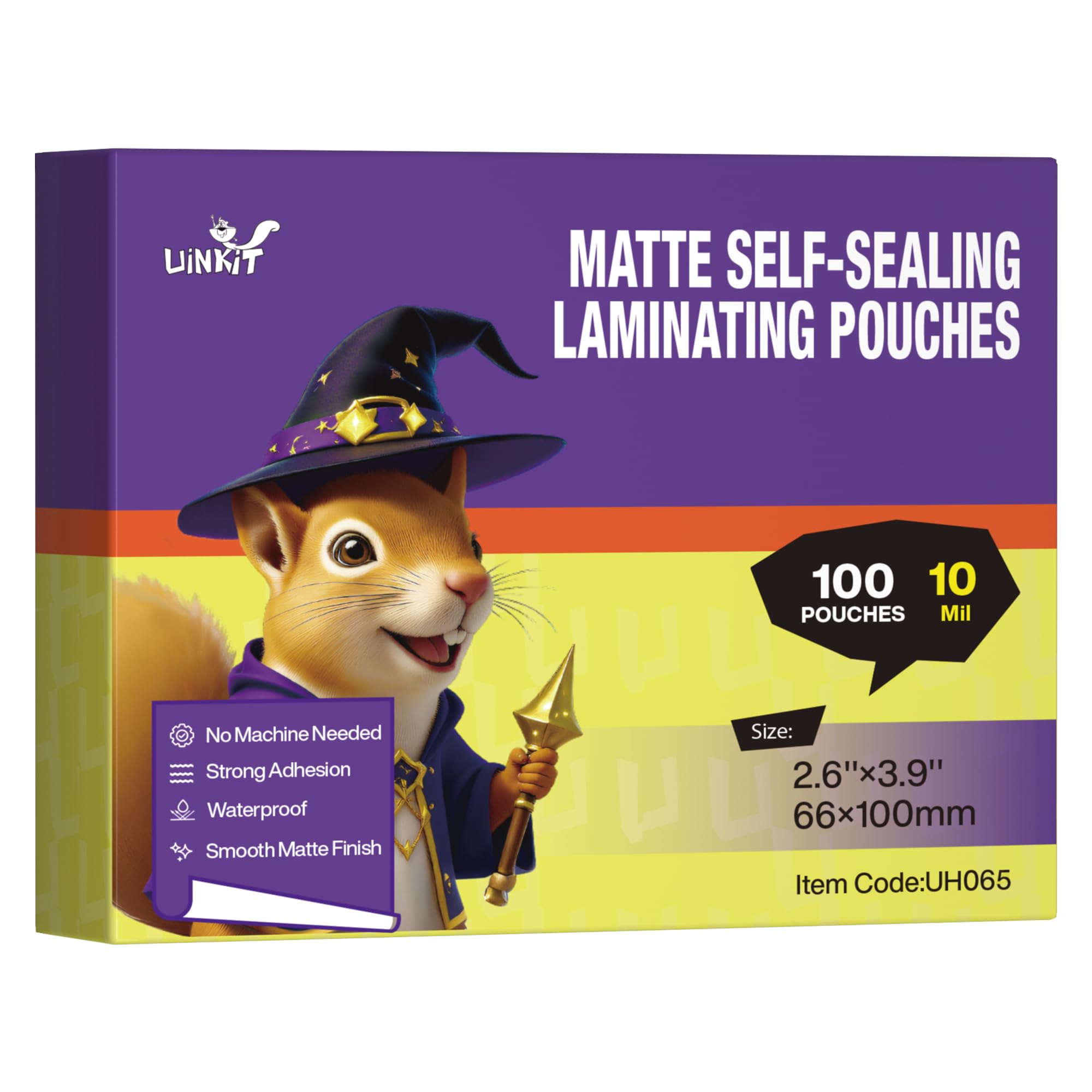 Laminating Pouches - 50 Pack for Business Cards -15 Laminating Pouches - 50 Pack for Business Cards -15