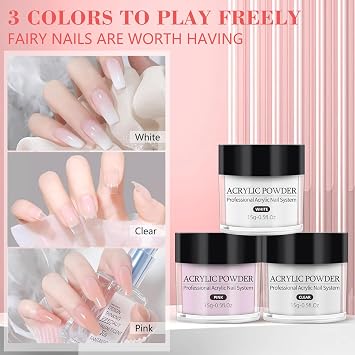 Practice Hand with Acrylic Nail Kit for Beginners Nail Extension Practice