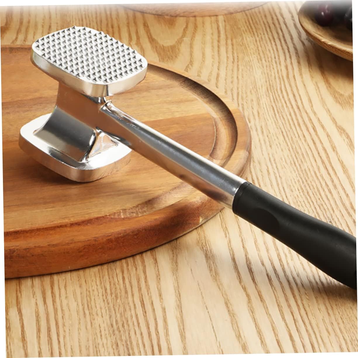 STOBAZA Cooking Mallet Aluminum Steak Hammer Double Sided Meat Tenderizer Kitchen Tenderizers Meat Cooking Tool