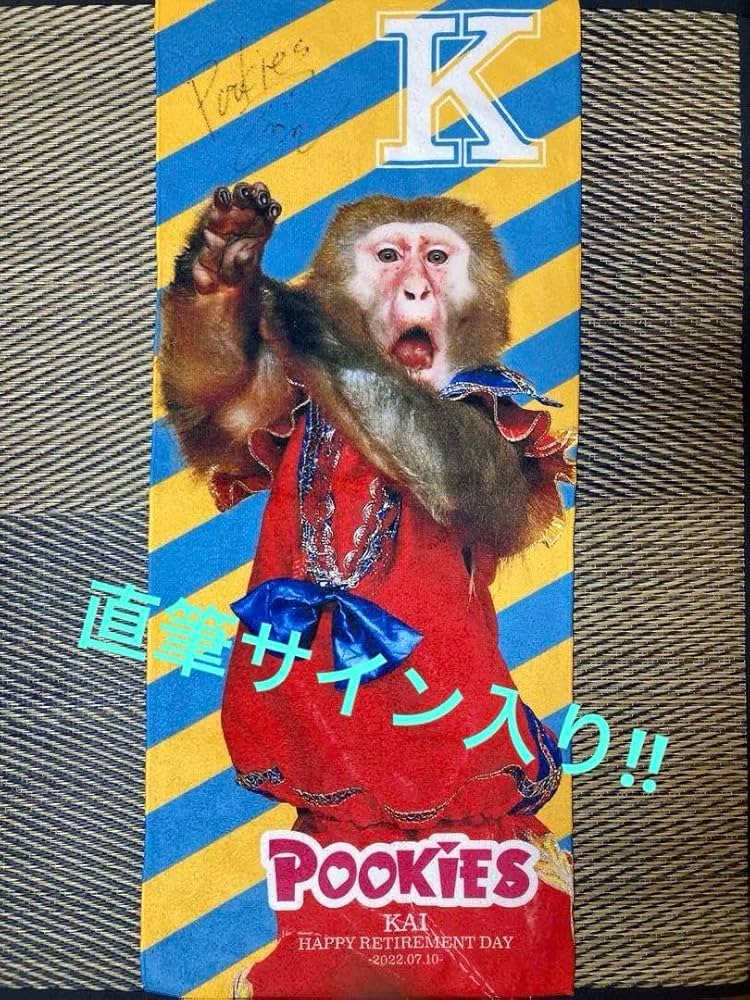 Amazon.co.jp: Pookies フェイスタオル カイくん サイン入り