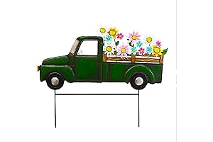 Vintage Green Truck Yard Decor