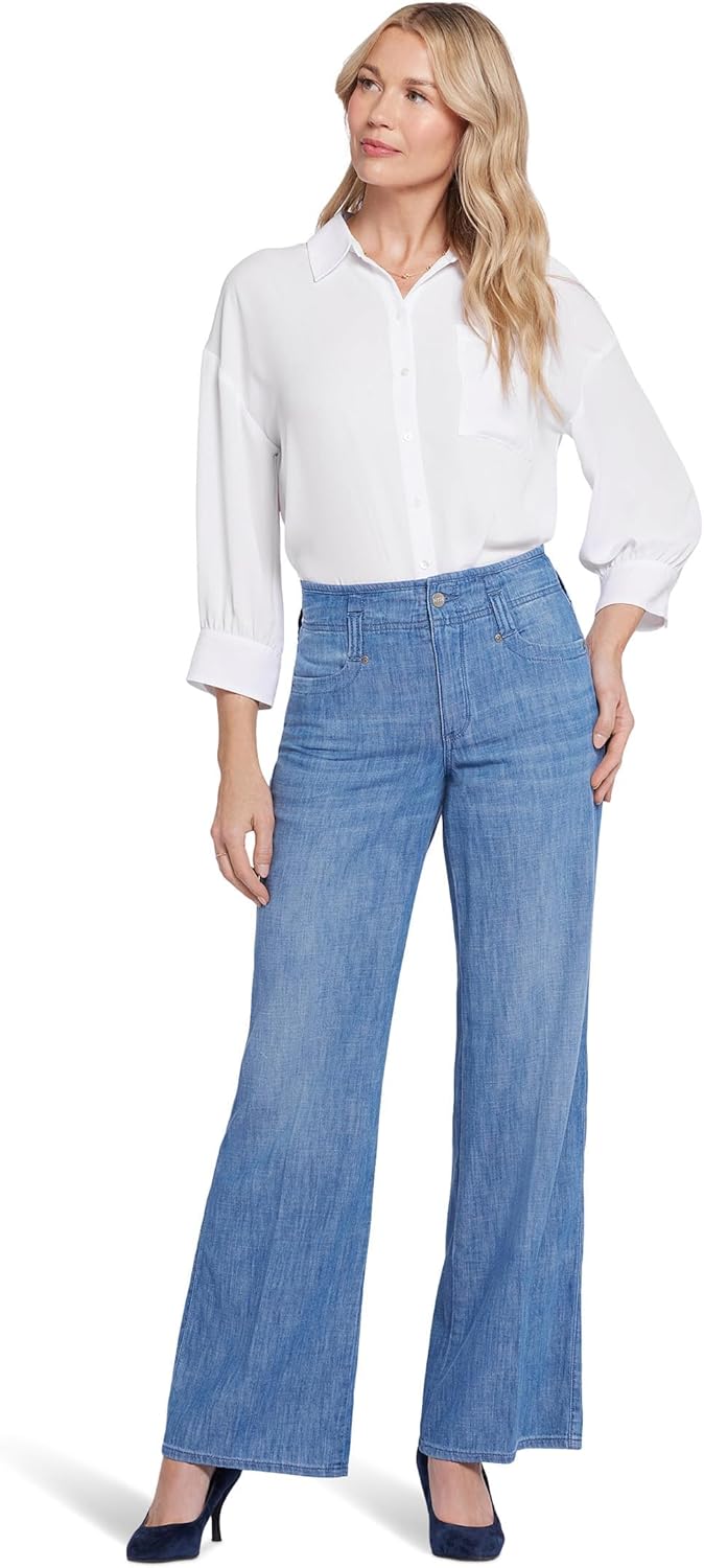 NYDJ レディース ハイライズ テレサ ワイドレグ