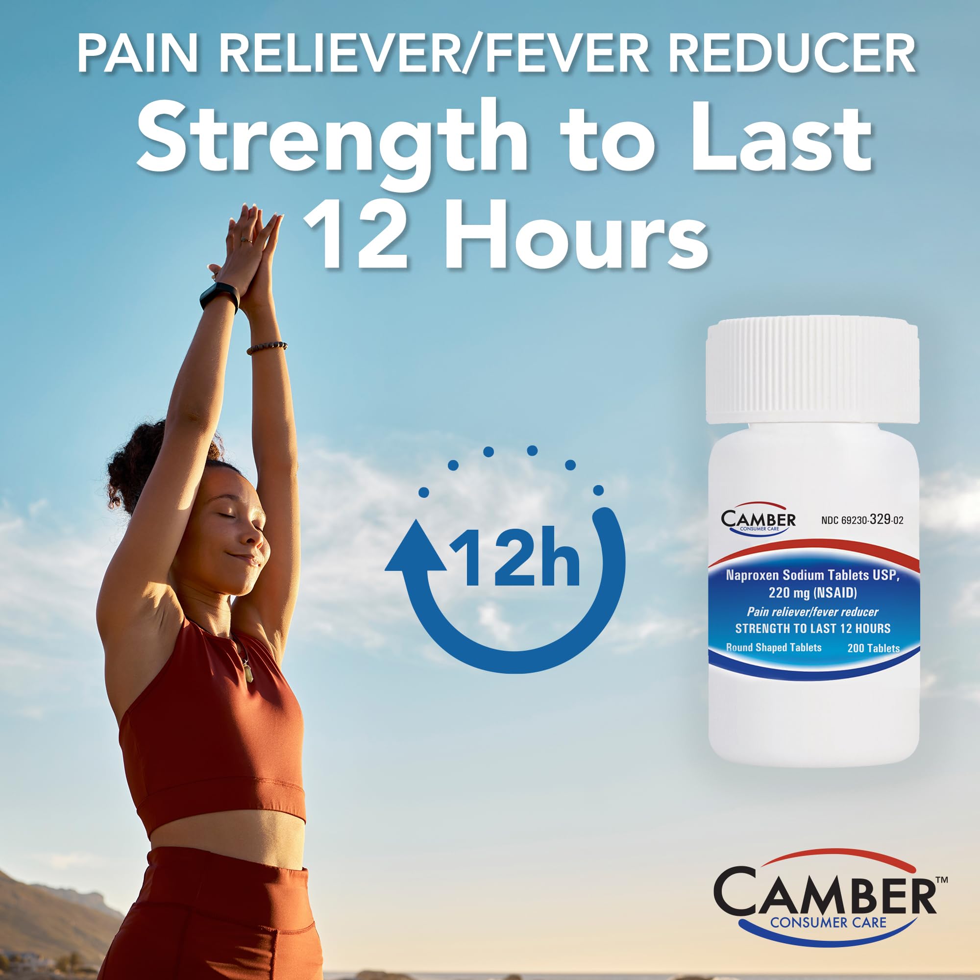 Camber Naproxen Sodium, 220 mg - Pain Reliever and Fever Reducer (200 Count) — Amazon image 5