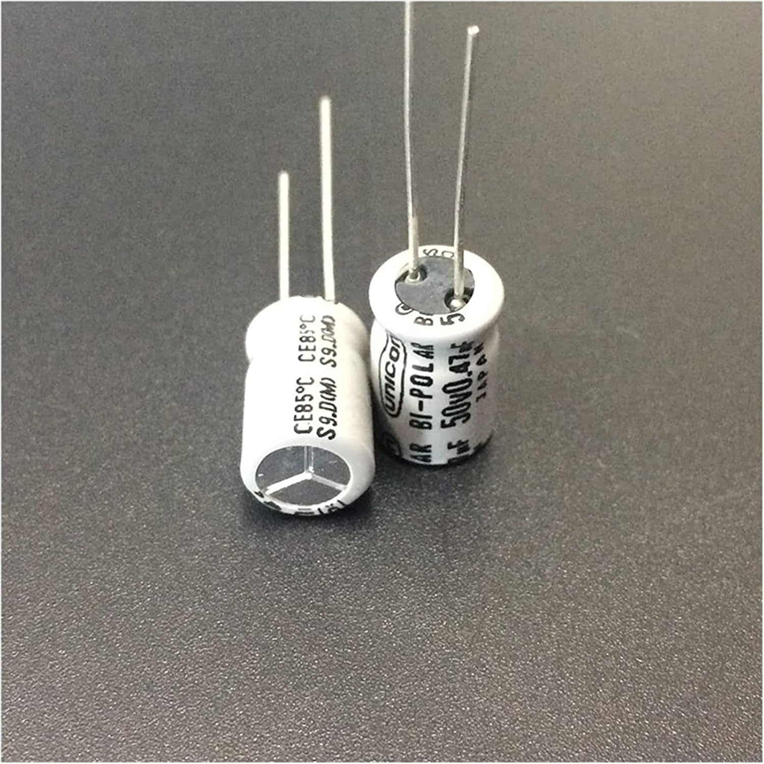 Kondensator-Kit 10 Stück 0,47 uF 50 V 8 x 11,5 mm 50 V 0,47 uF Bipolar