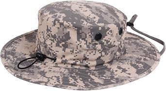 Rothco Adjustable Boonie Hat Wide Brim Sun Cap with Chin Strap