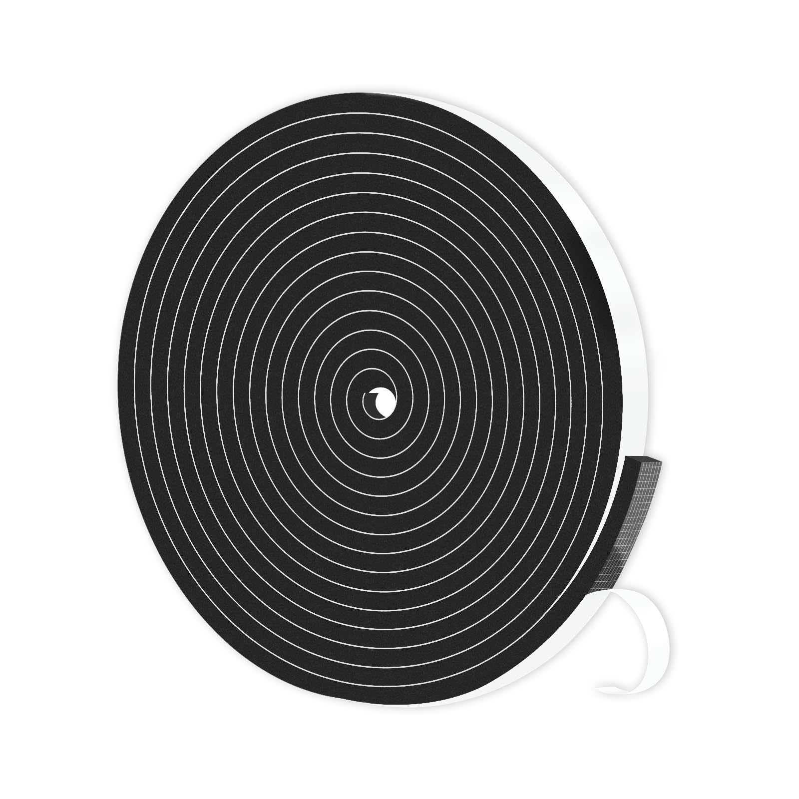 Weather Stripping Door Seal,High Density CR,1/4 in x 1/16 in x 33Ft