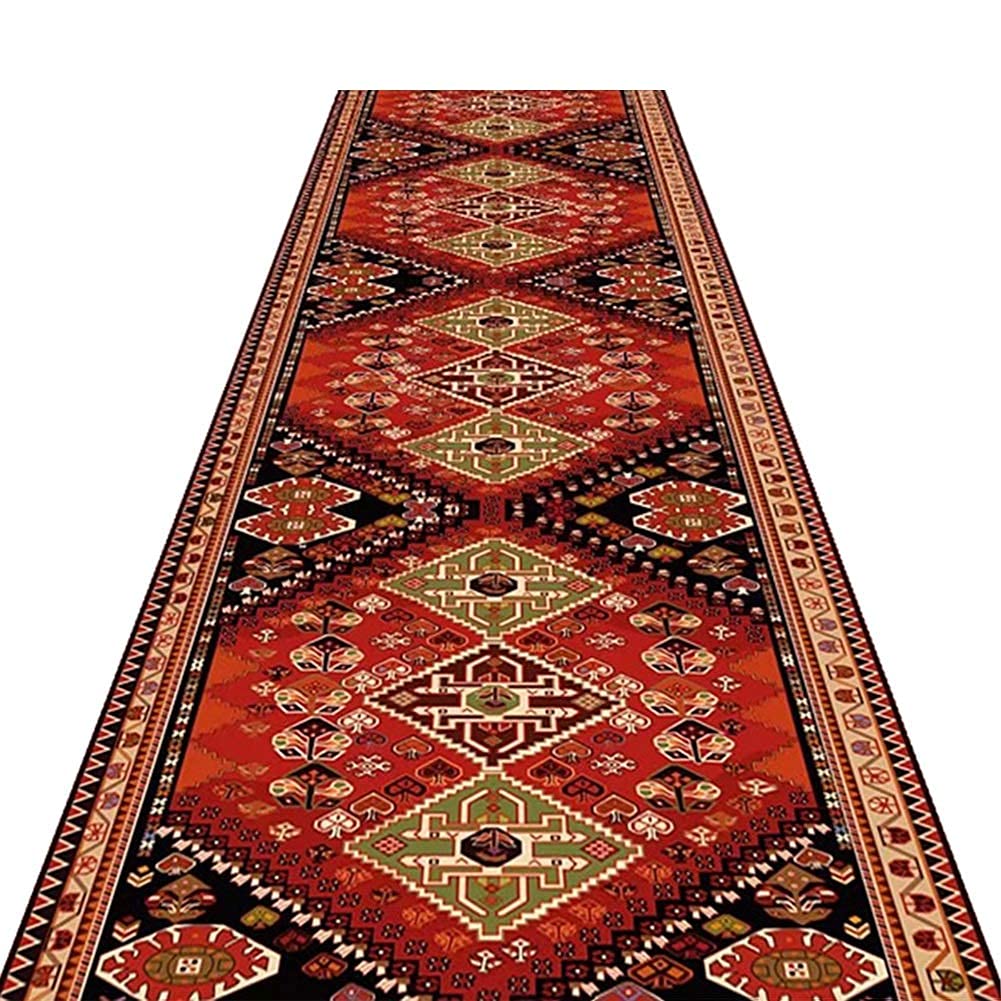 Tapis d'escalier classique et chemin de couloir antidérapant beige