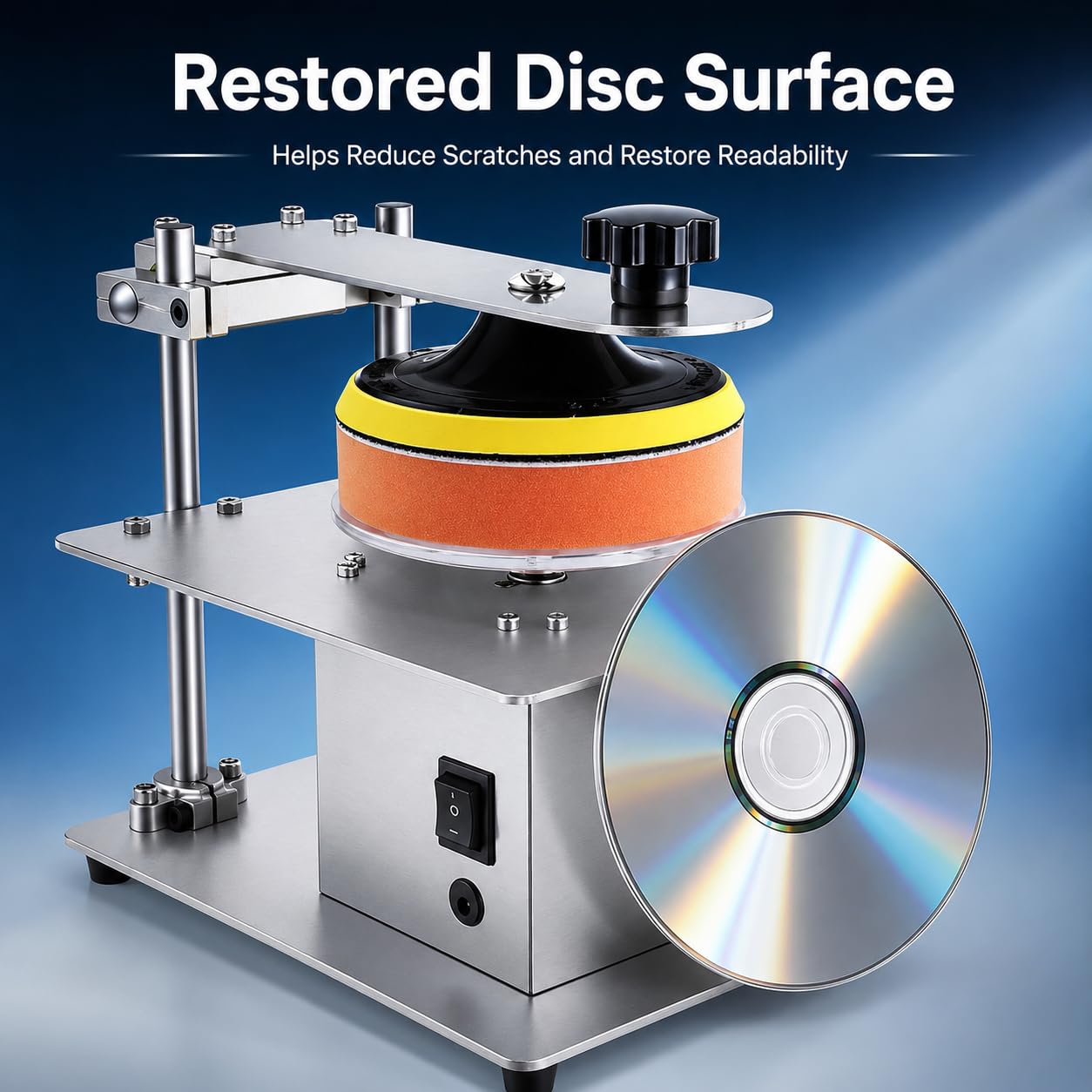 Riparatore semiautomatico per CD DVD lucidatrice antigraffio per riparazione di dischi per ripristino dell'ossidazione dei supporti