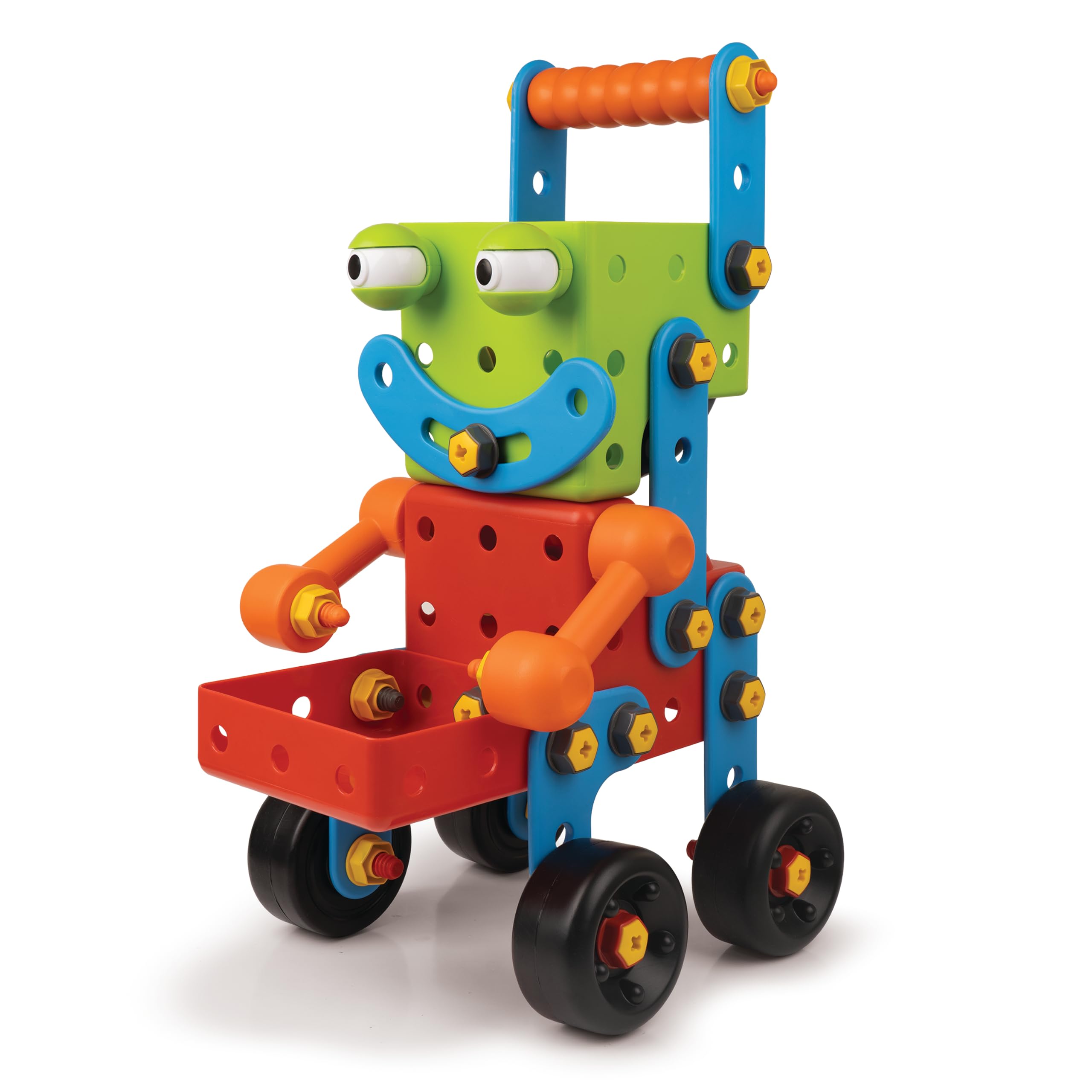 BANDAI Meccano Mega Set 5 in 1 – Set Costruzioni | Kit con 78 pezzi, utensili e istruzioni, 5 modelli, per bambini dai 3 anni in su – APM12102