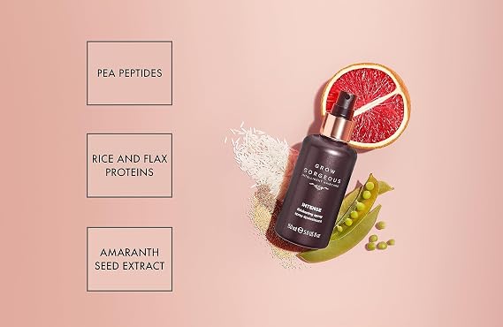 Grow Gorgeous Intense Thickening Spray - Instant Thickenining For Flat, Fine and Thinning Hair, 5 fl oz