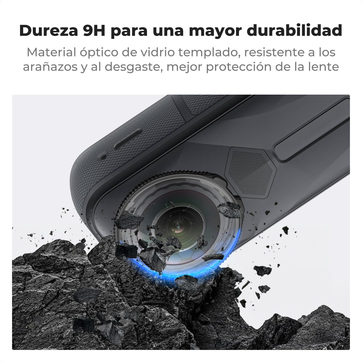 K&F Concept Premium Lentes Protectores Compatible con Insta360 X5, Alta Transparencia de Cristal Óptico Templado Protector de Lente, Multi-Coated Anti-Scratch Cap Kit de Reemplazo para Insta 360 x5