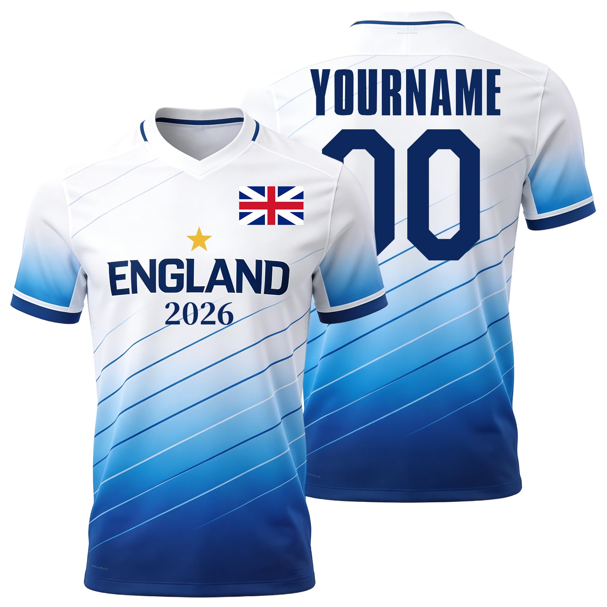 Custom Soccer Jersey for Men Women Kids, Personalized Football T-Shirt with Any Name and Number, Breathable Sport Team Uniform for Training