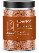 Orrané Roasted Flaxseed 900g Crunchy Alsi Beej for Eating, Smoothies and Baking | Omega 3 Rich, High Fiber Superfood, Gluten Free Seeds | Supports Heart Health, Digestion & Weight Management