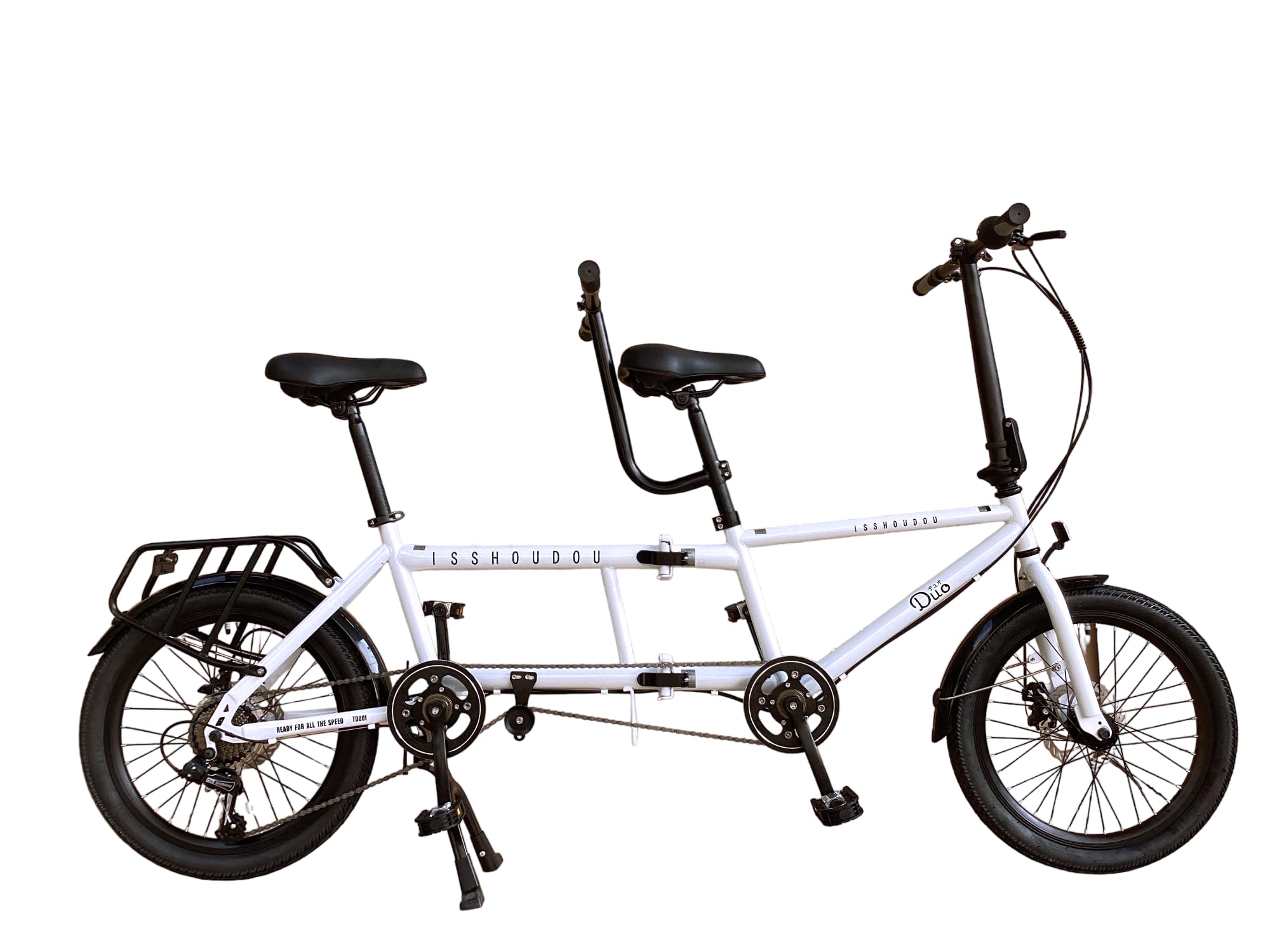 Amazon | 一勝堂(Isshoudou) 二人乗り折り畳みタンデム自転車 二人で 