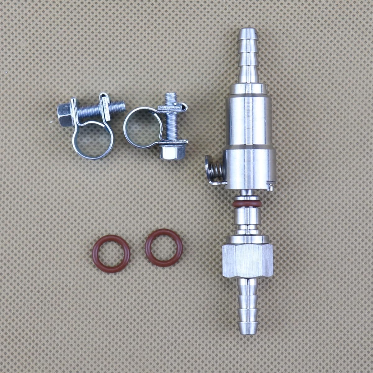 3/16 Inch Gas Fuel In-Line Hose Quick Release Disconnect Coupling Plug Metal Fitting Compatible With Shut Off Valves And O-Rings MCD03V