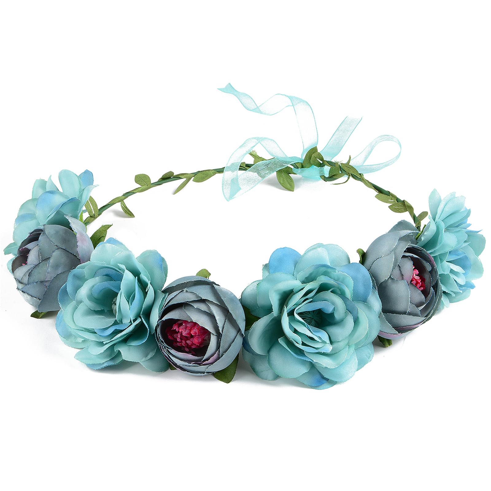 Amazon.com : HoveBeaty Flower Crown Rose Peony Garland 