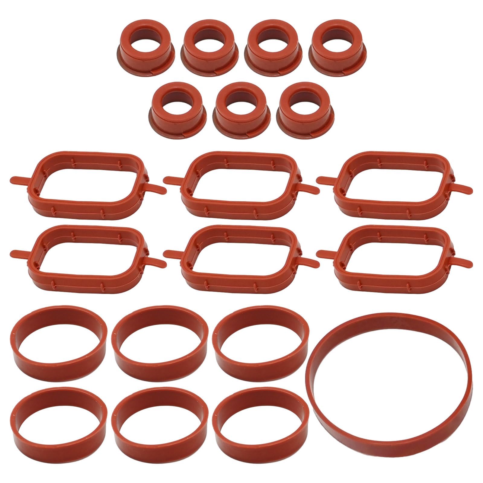 Hoypeyfiy 20 guarnizioni di ricambio per collettore di aspirazione, 11612246945, per BMW E53, E64, E66, E70, E83, E90, E91, E92, E93, 330 x D, 335d, sostituisce 11617790198 11612244 5439 11612246949