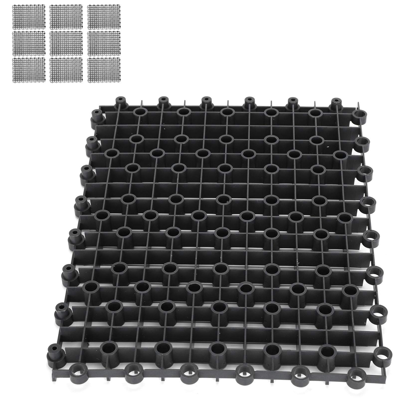 Aquarium Isolation Board, 10 Stück Aquarium Aquarium Multifunktions Isolation Board Teiler Bodenfilterplatte für Mischzucht(schwarz)