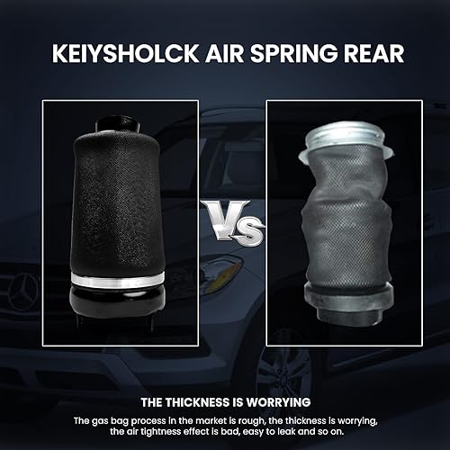 Miniatura 4 de Muelle de suspensión neumática delantero, compatible con Benz W164 X164 GL320 GL350 GL450 GL500 GL550 ML320 ML350 ML450 ML500 ML550 ML63 AMG