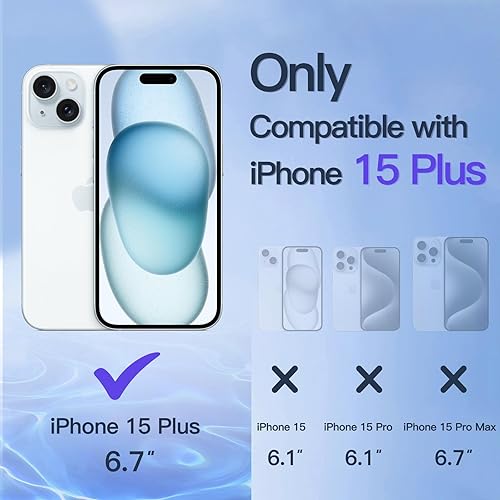 Miniatura 3 de JETech Protector de pantalla de privacidad para iPhone 15 Plus de 6.7 pulgadas, película de vidrio templado antiespía con herramienta de fácil