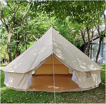 Amazon Psycloneテント窓 豪華な屋外すべての天気の取り外し可能な床他の人間の綿キャンバスyurt Large Bell Tent家族のキャンプの魅力的なハイキングとフェスティバル Fz Future テント本体